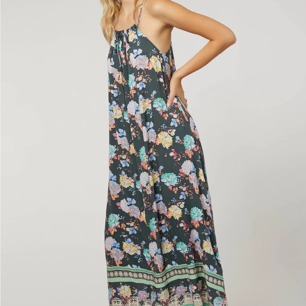 O’Neill Floral Maxi Dress in Black
